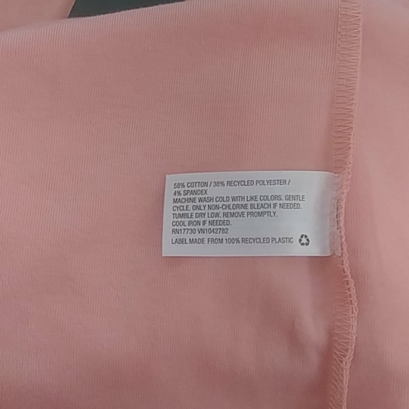 Wild Fable Girls V-Neck Top, Peach Punch, Size L - Picture 4 of 6